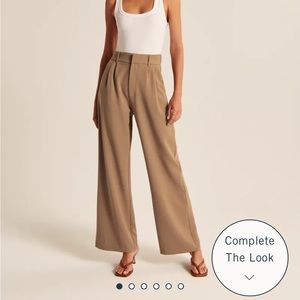 Abercrombie High Waisted Tailored Wide Leg Pants